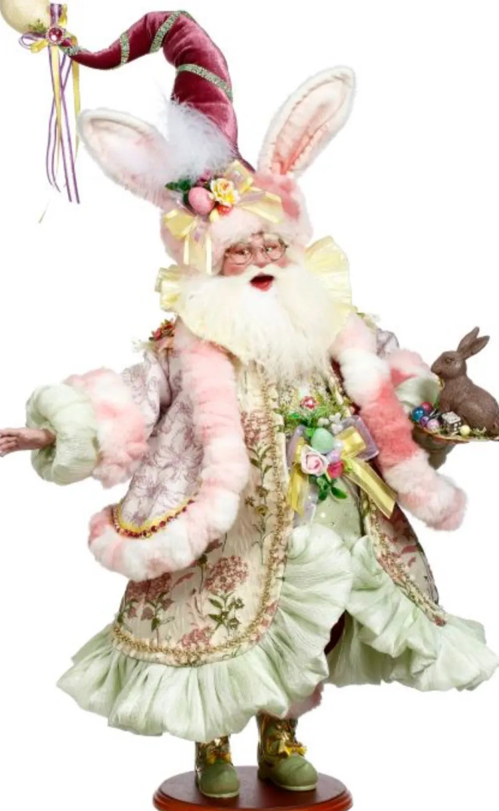 Decorator's Warehouse 26" Father Easter with Chocolate Bunny - Mark Roberts > Mark Roberts Easter|Mark Roberts Spring
