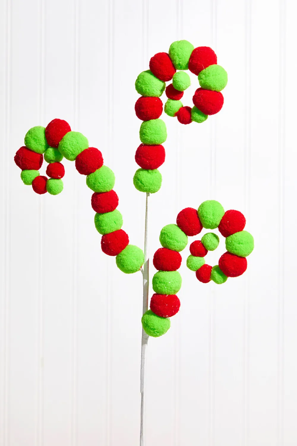 Decorator's Warehouse 28" Felt Ball Spiral Curly Spray > Storyville|Christmas Decor