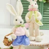 Decorator's Warehouse 17" Felt Bunny with Egg > Easter Table Decor|Easter Decor