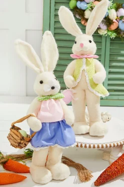 Decorator's Warehouse 17" Felt Bunny with Egg > Easter Table Decor|Easter Decor