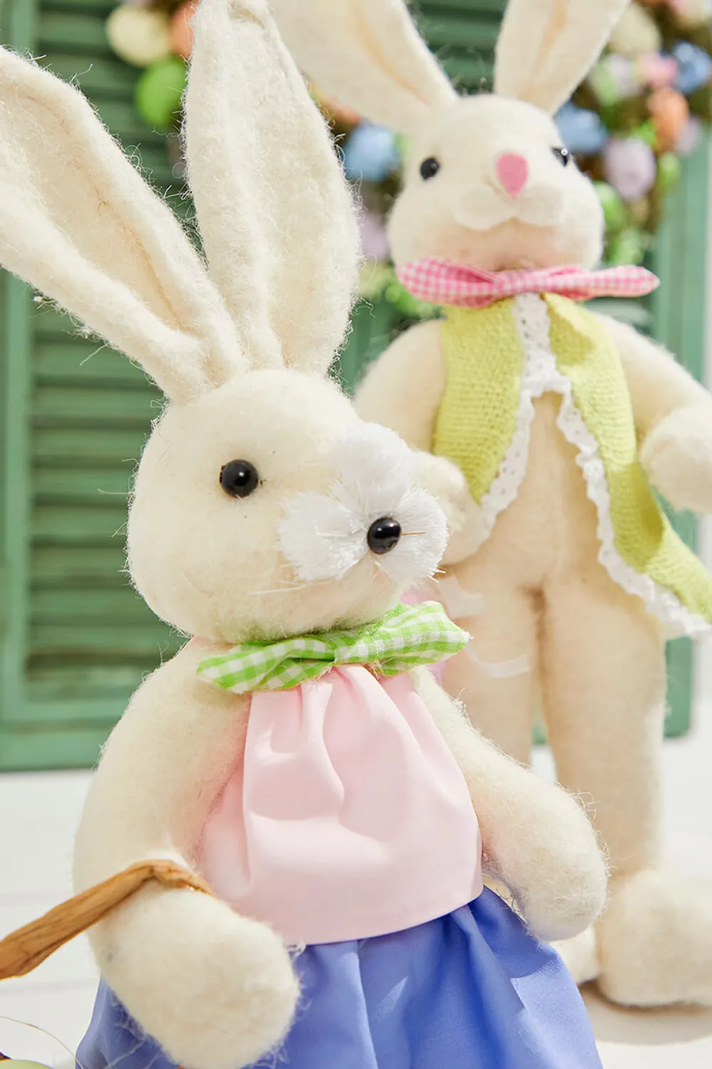 Decorator's Warehouse 17" Felt Bunny with Egg > Easter Table Decor|Easter Decor