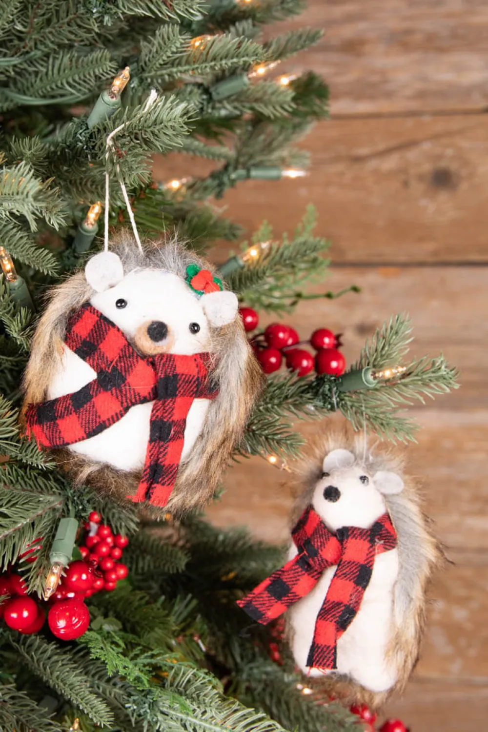 Decorator's Warehouse 4” Felt Hedgehog Ornament > Christmas Ornaments|Farmhouse