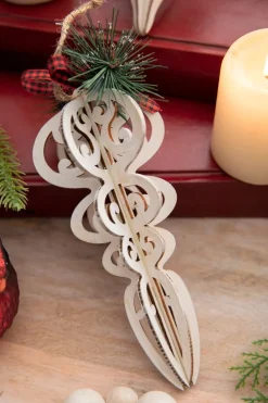 Decorator's Warehouse Finial Wood Ornament > Christmas Ornaments|Farmhouse