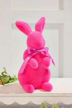 Decorator's Warehouse 11" Flocked Easter Bunny > Easter Table Decor|Easter Decor