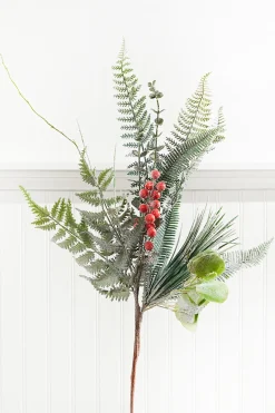 Decorator's Warehouse 32" Flocked Fern Spray > Best Sellers|Christmas Sprays