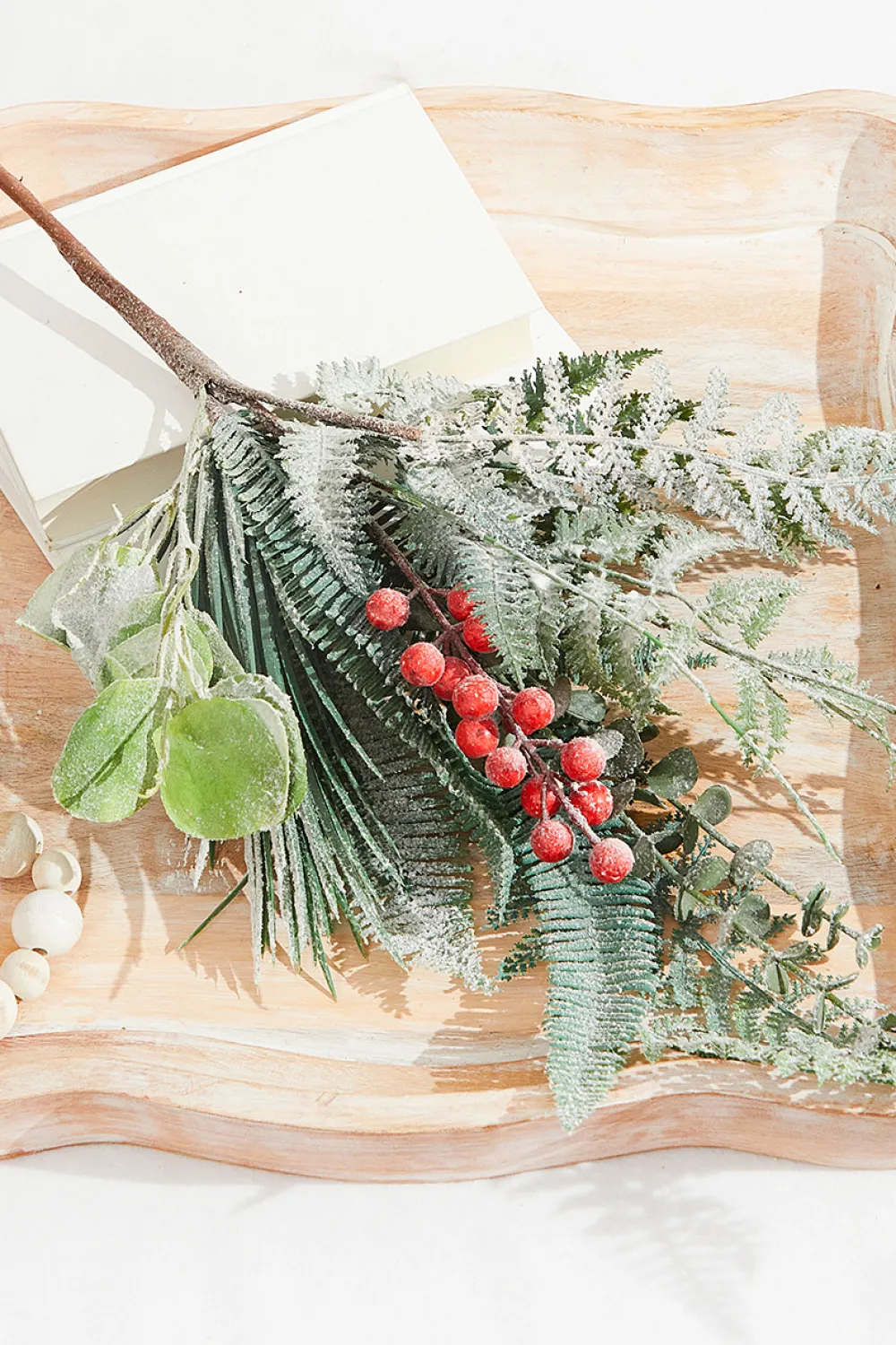 Decorator's Warehouse 32" Flocked Fern Spray > Best Sellers|Christmas Sprays