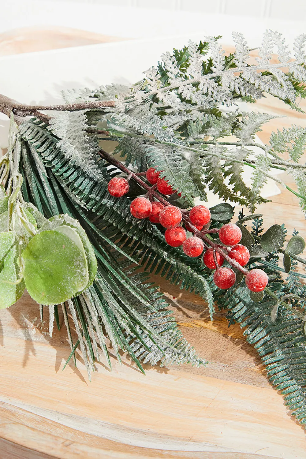 Decorator's Warehouse 32" Flocked Fern Spray > Best Sellers|Christmas Sprays