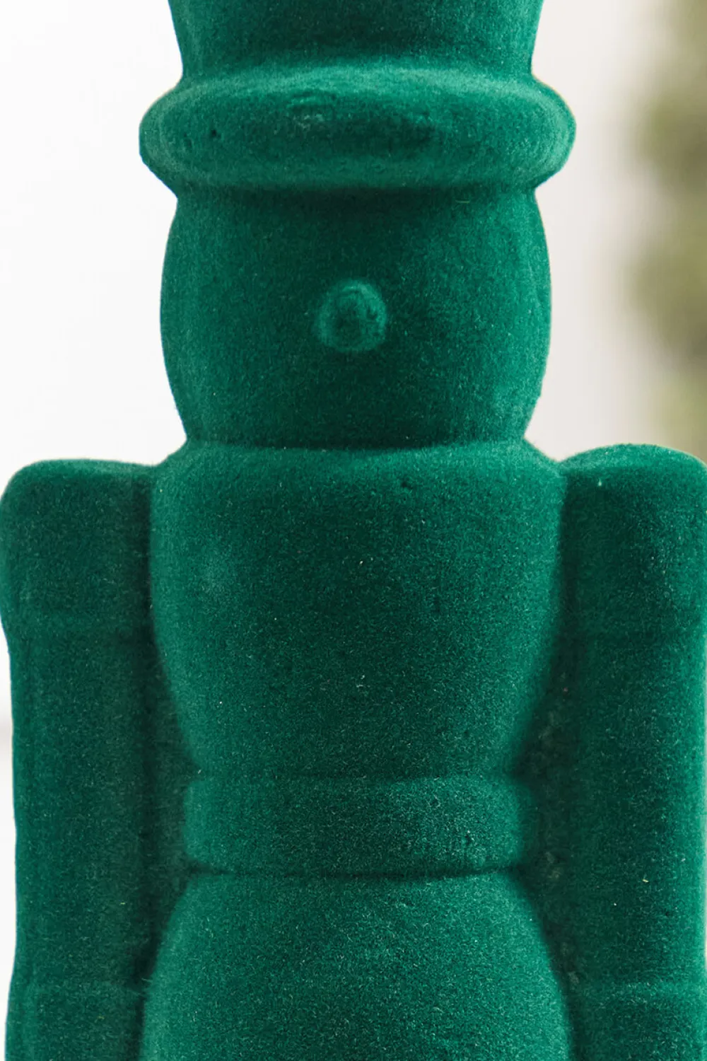 Decorator's Warehouse 13" Flocked Green Nutcracker Ornament > Nutcracker|Christmas Decor
