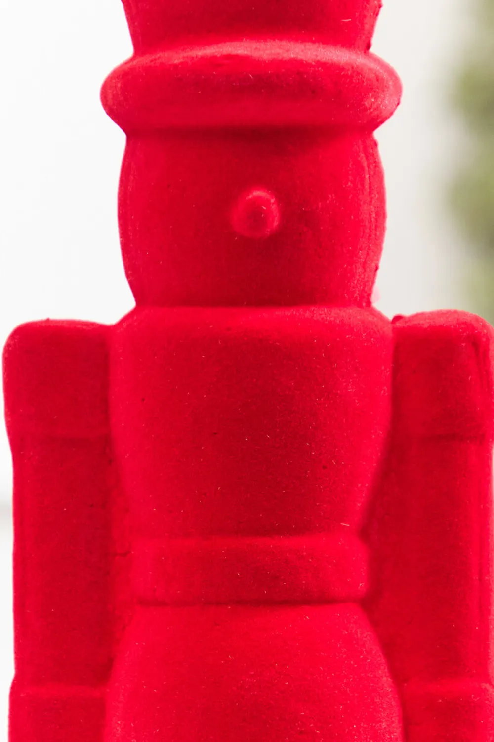 Decorator's Warehouse 13" Flocked Red Nutcracker Ornament > Nutcracker|Christmas Decor