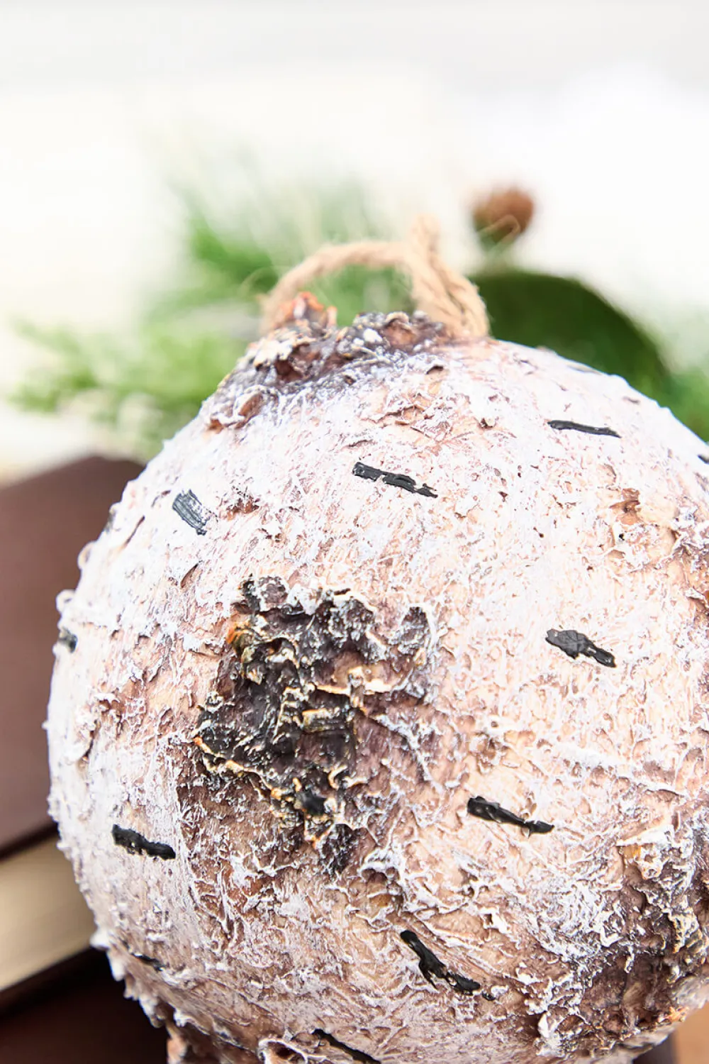 Decorator's Warehouse 7" Foam Birch Ball Ornament > Christmas Decor|Christmas Ornaments