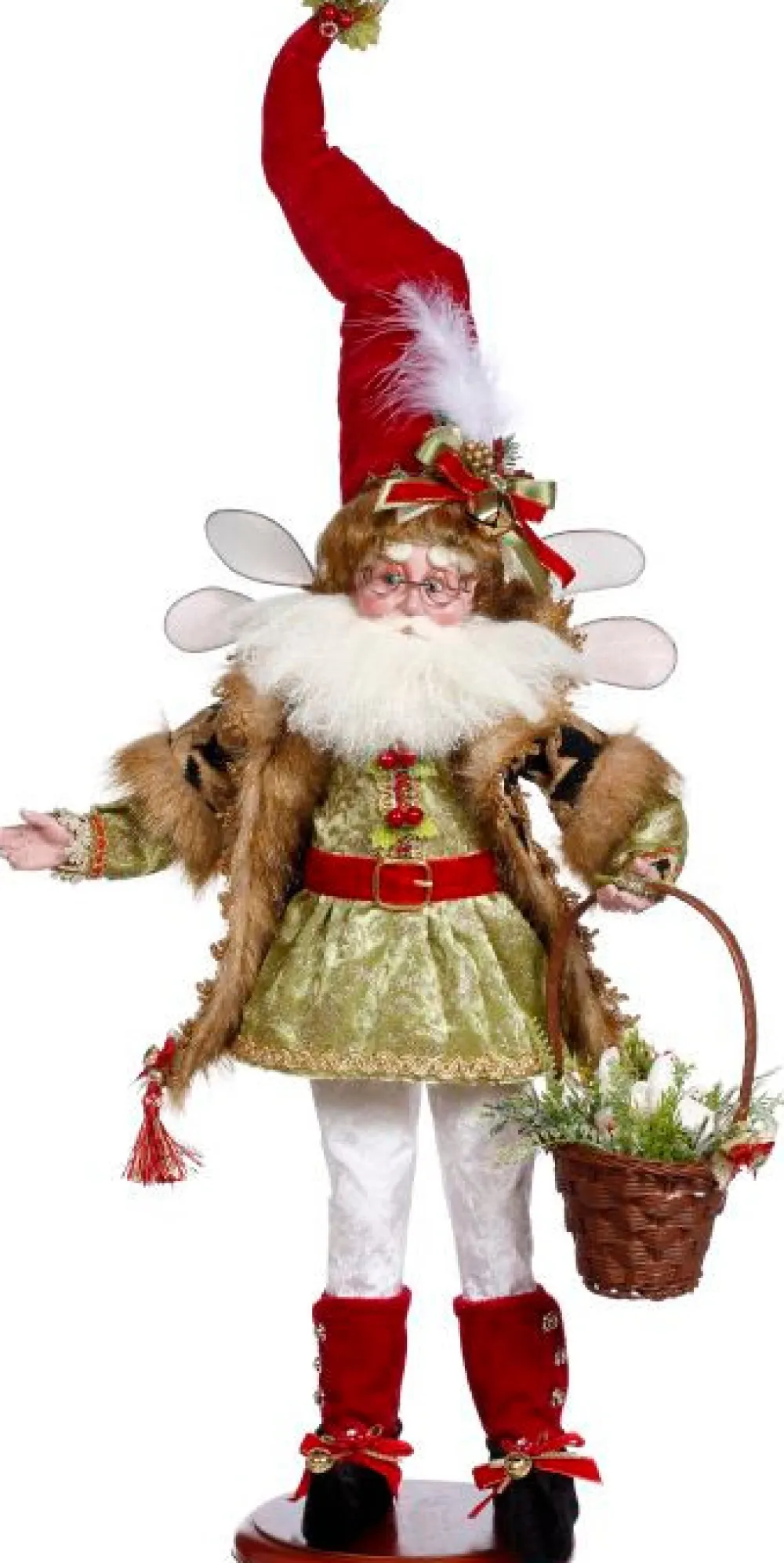 Decorator's Warehouse 21" 3 French Hens Fairy On Base - Mark Roberts > Mark Roberts