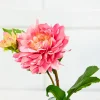 Decorator's Warehouse 22" Fresh Touch Pink Dahlia Stem > Christmas Decor|Spring Florals