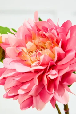 Decorator's Warehouse 22" Fresh Touch Pink Dahlia Stem > Christmas Decor|Spring Florals