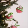 Decorator's Warehouse 22” Frosted Ball Spray - Red/Green/White > Christmas Decor|Christmas Sprays