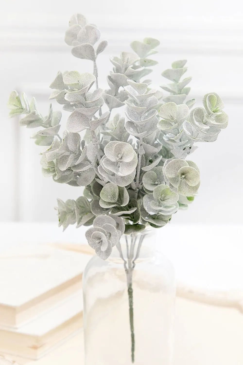 Decorator's Warehouse 16" Frosted Eucalyptus Bush > Christmas Sprays|Christmas Decor