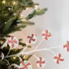 Decorator's Warehouse 26” Frosted Peppermint Candy Spray > Christmas Sale|Christmas Sprays