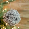 Decorator's Warehouse 5” Frosted Vine Ball Christmas Ornaments > Christmas Ornaments|Winter Woodland