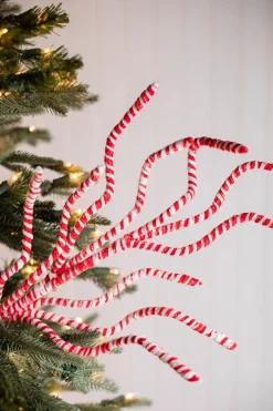 Decorator's Warehouse 29” Frosty Peppermint Branch Spray > Gingerbread|Peppermint