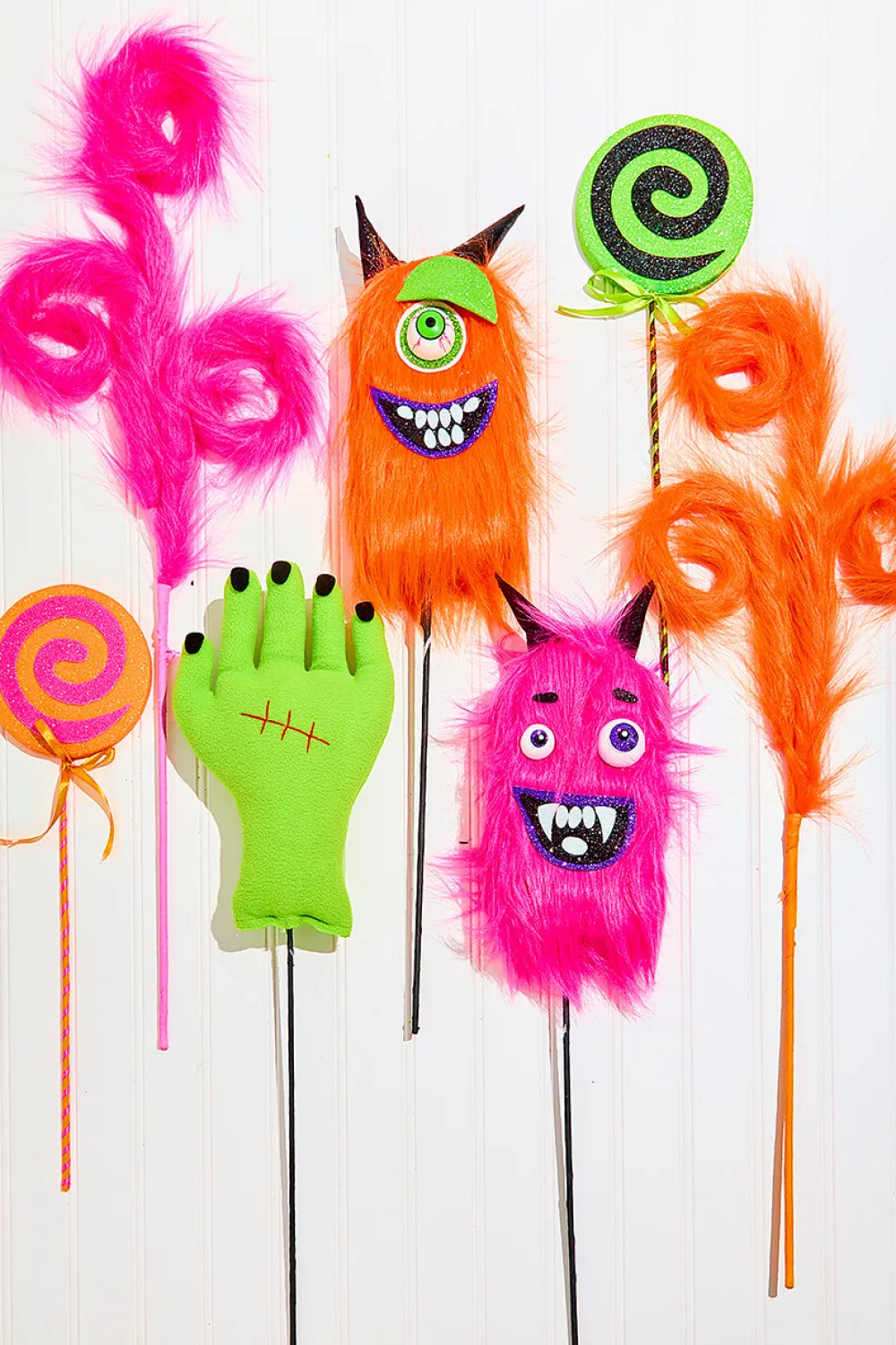 Decorator's Warehouse 24" Furry Monster Spray - Orange > Halloween|Halloween