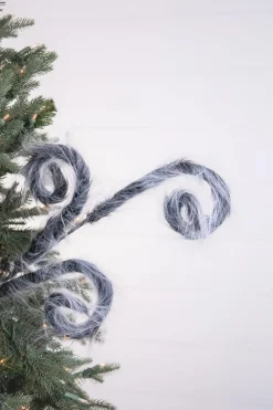 Decorator's Warehouse 30” Furry Spiral Curly Spray - Black/White > Halloween|Halloween