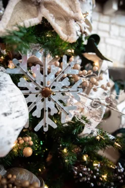 Decorator's Warehouse 8” Galvanized Metal Snowflake Ornament > Christmas Decor|Farmhouse