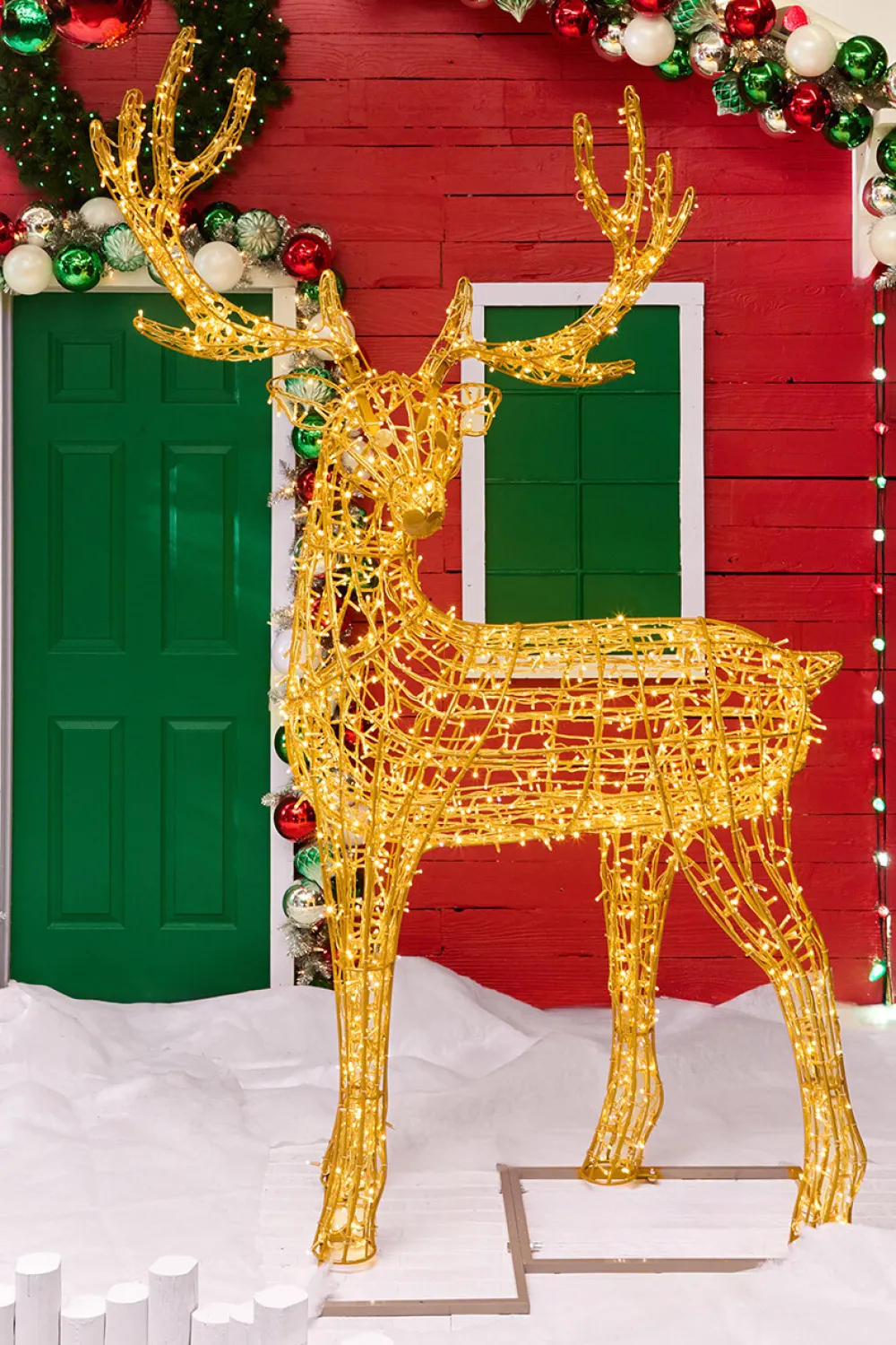 Decorator's Warehouse 8' Giant Golden Reindeer > Outdoor Decor|Outdoor Decor