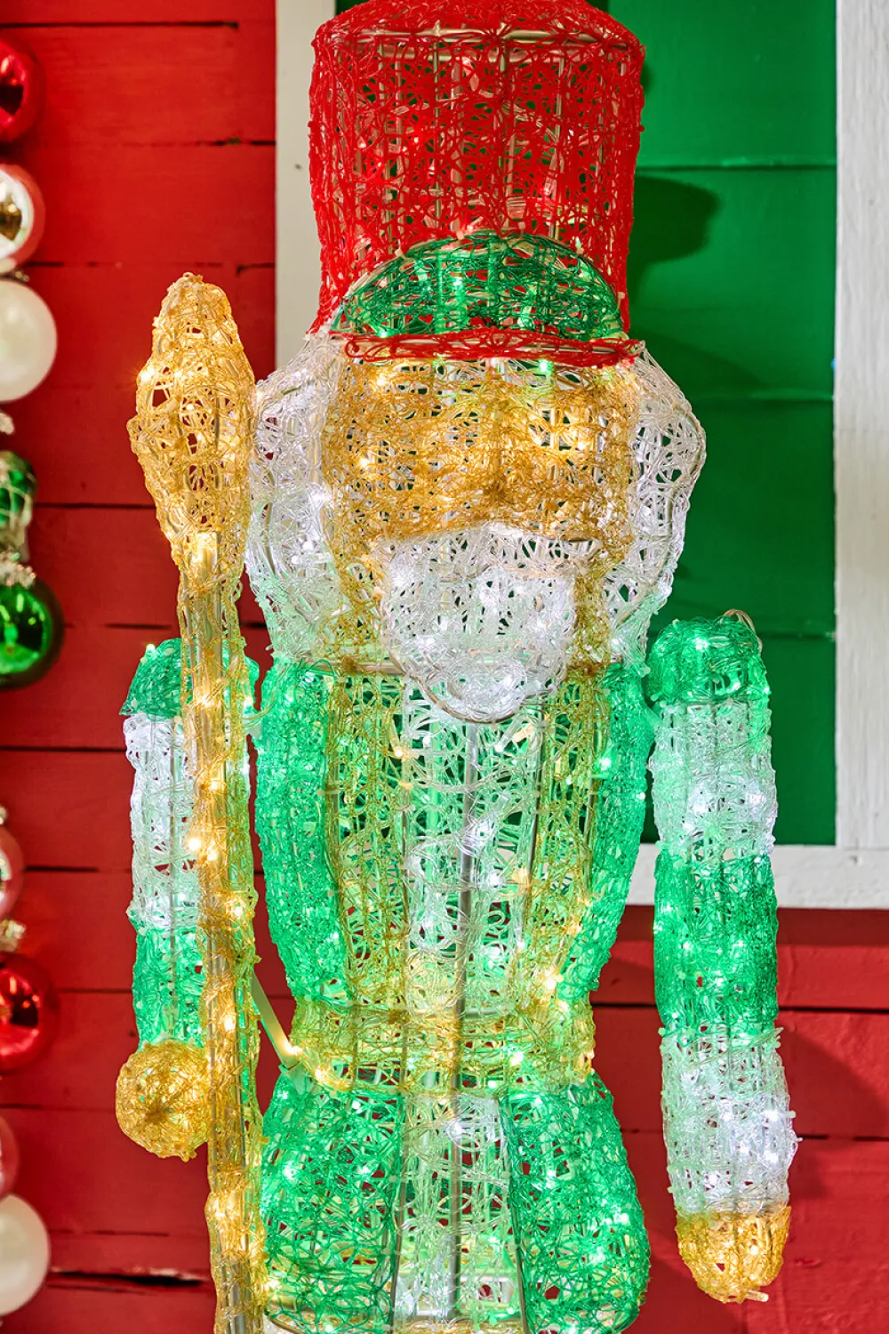 Decorator's Warehouse 6' Giant Nutcracker with Green Jacket > Outdoor Decor|Outdoor Decor