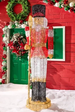 Decorator's Warehouse 8' Giant Nutcracker with Red Jacket > Outdoor Decor|Outdoor Decor