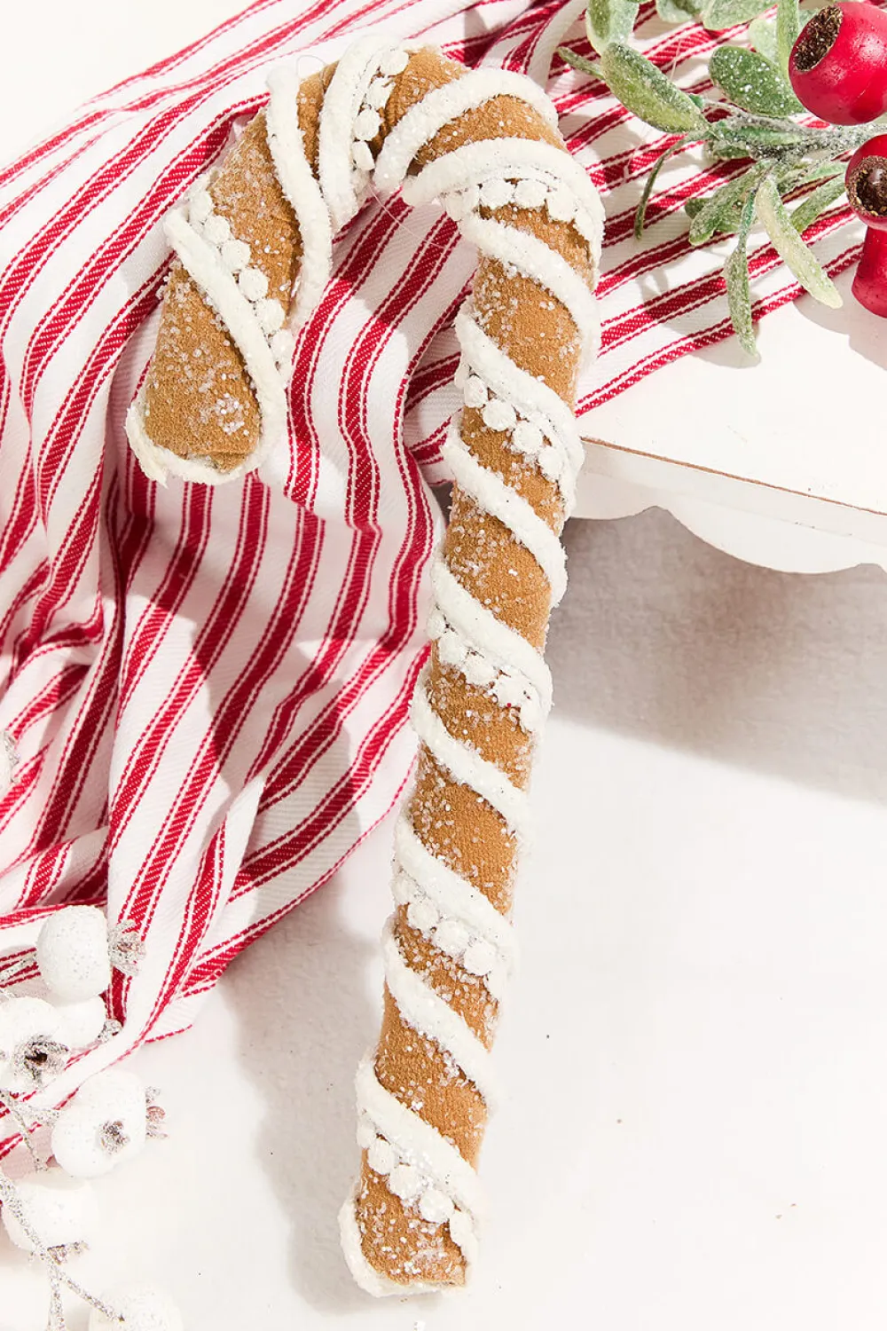 Decorator's Warehouse 12" Gingerbread Candy Cane Ornament > Christmas Ornaments|Christmas Decor
