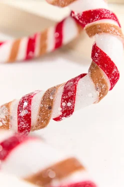 Decorator's Warehouse 60" Gingerbread Candy Stripe Garland > Christmas Decor|Christmas Garlands