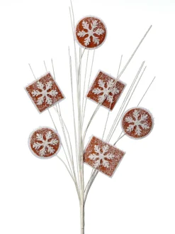 Decorator's Warehouse 25” Gingerbread Cookie Stem > Sugar & Spice|Christmas Sprays