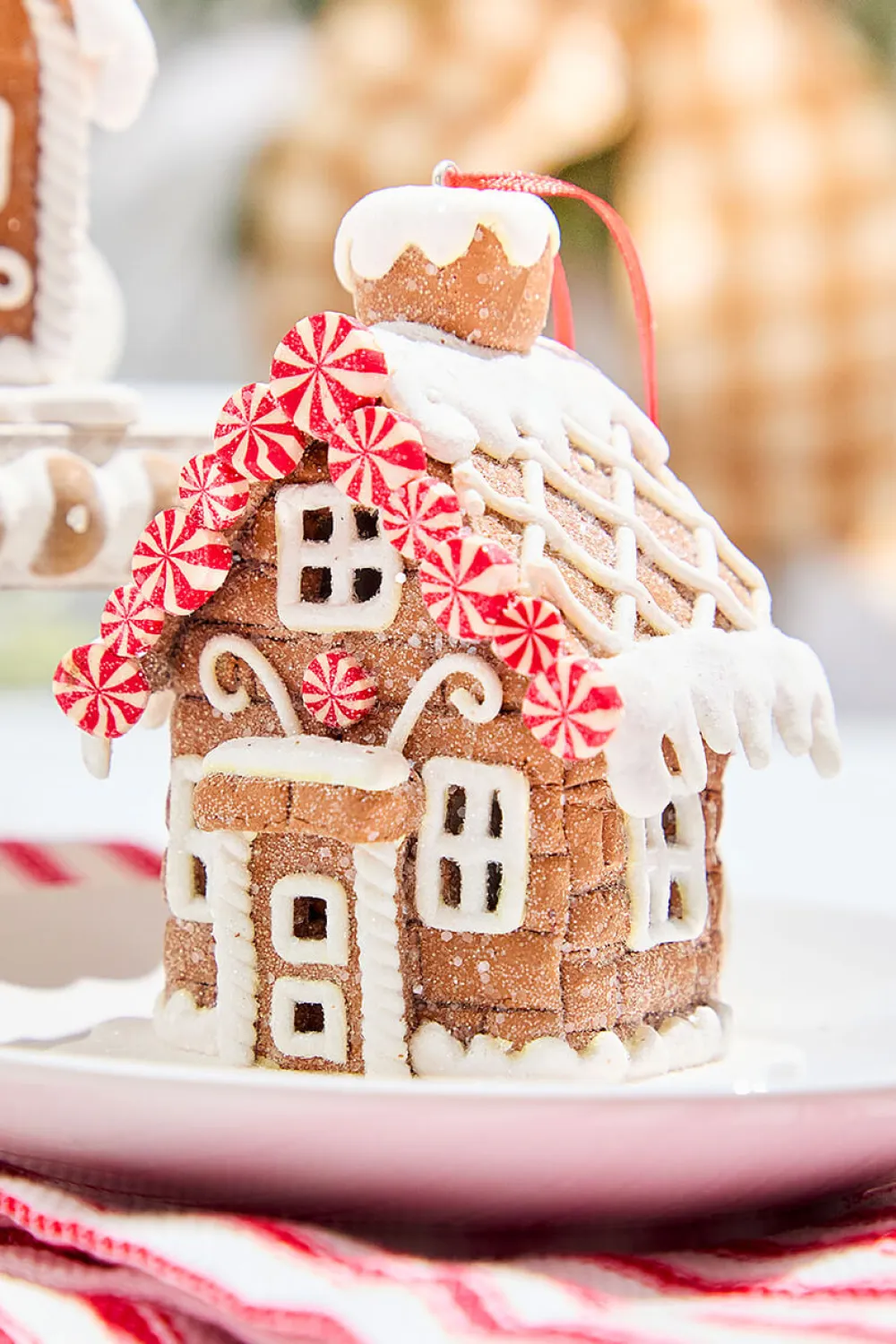 Decorator's Warehouse 4" Gingerbread House Ornament > Christmas Ornaments|Christmas Decor