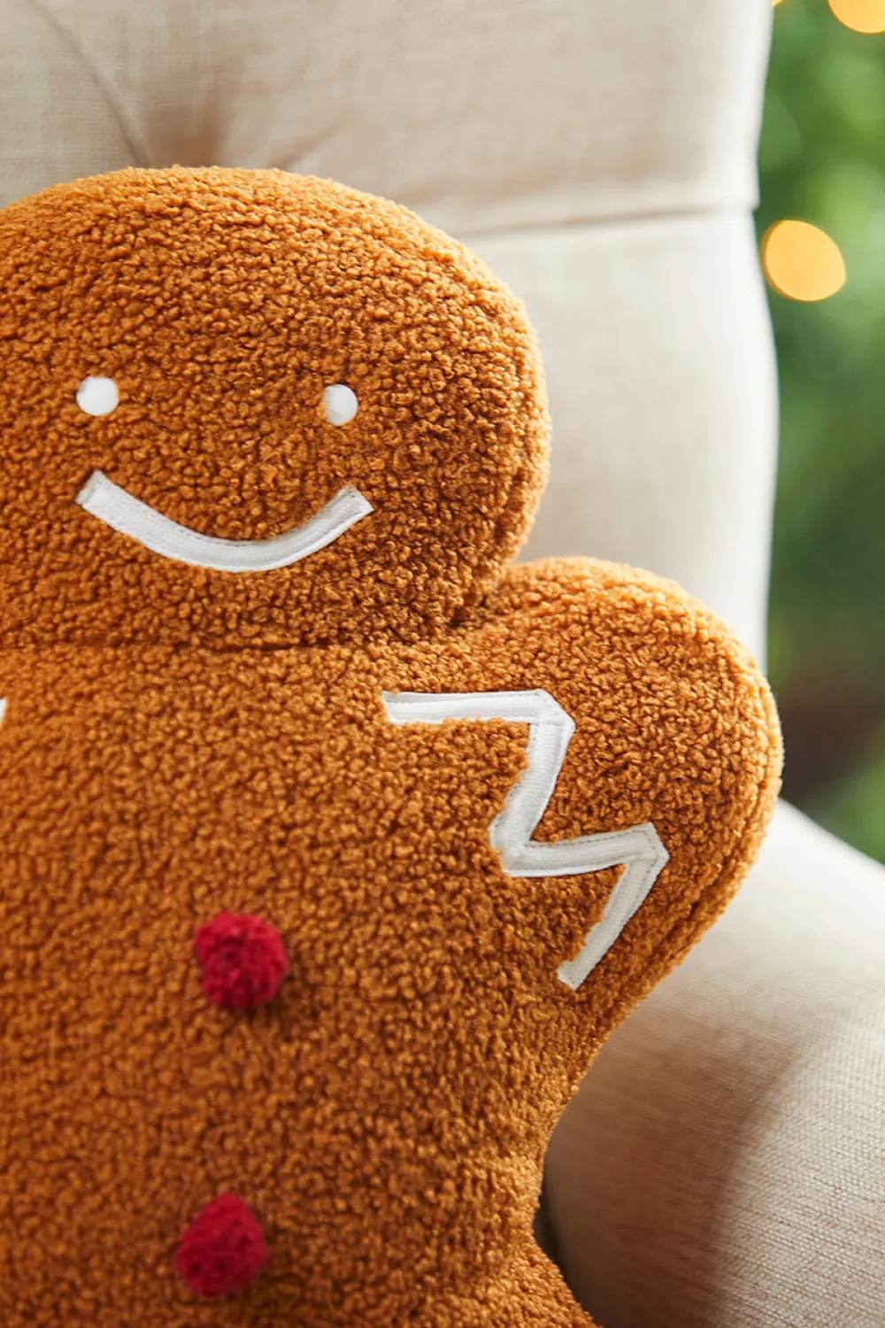 Decorator's Warehouse Gingerbread Man Pillow 18" x 13" > Christmas Decor|Christmas Textiles