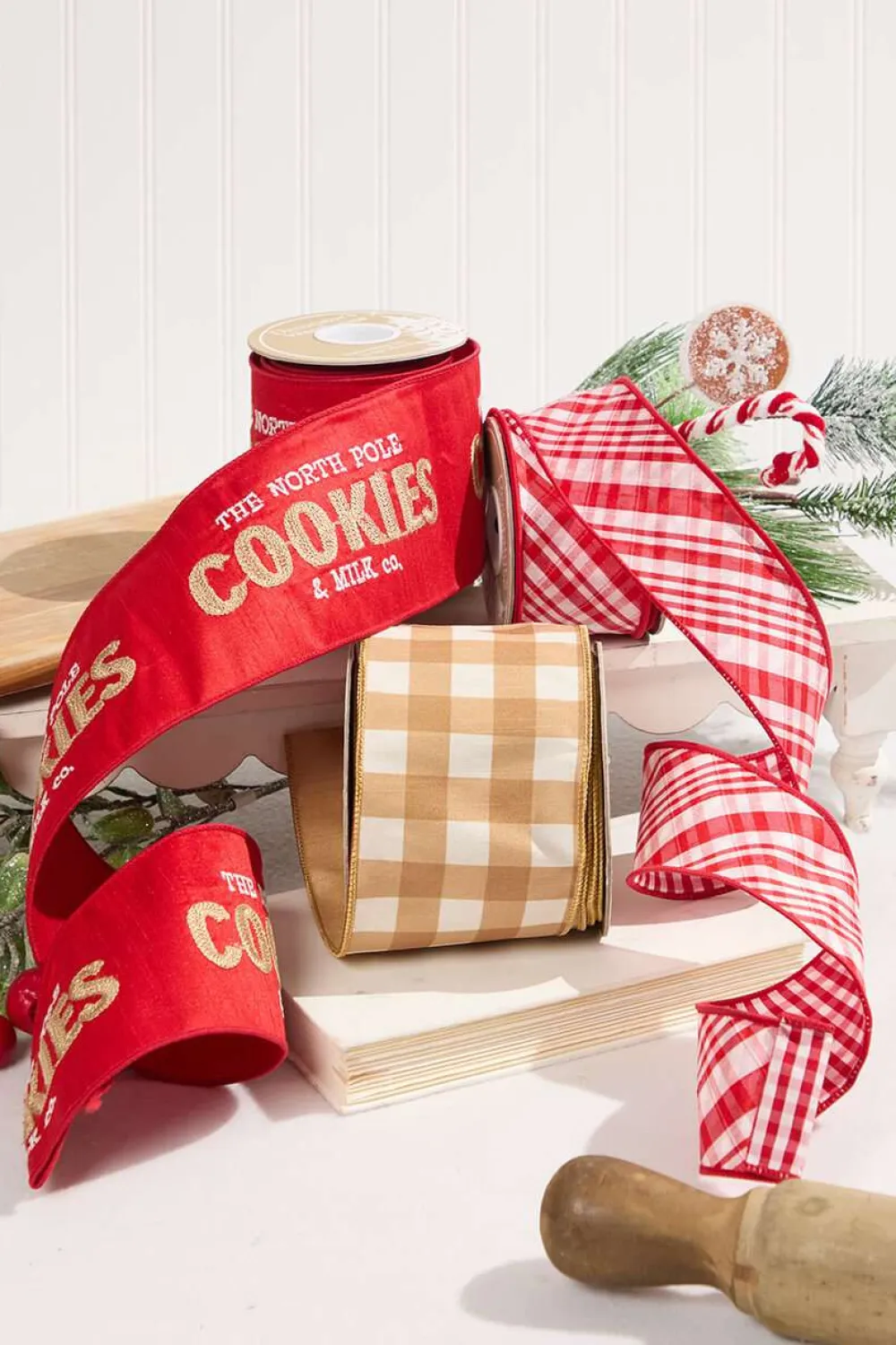 Decorator's Warehouse Gingerbread Ribbon Mini Bundle > Christmas Ribbon|Christmas Decor