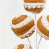 Decorator's Warehouse 16" Gingerbread Stripe Ball Pick > Sugar & Spice|Christmas Sprays