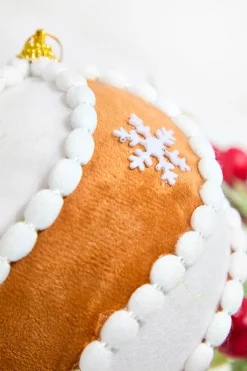 Decorator's Warehouse 5" Gingerbread Swirl Ball Ornament > Sugar & Spice|Christmas Decor