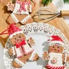 Decorator's Warehouse 5" Gingerbread with Santa Hat Ornament > Christmas Decor|Christmas Ornaments