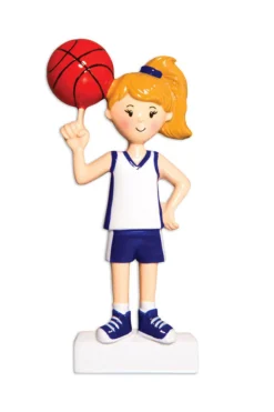 Decorator's Warehouse Girl Basketball Player Personalizable Ornament > Christmas Ornaments|Christmas Decor