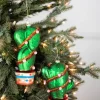 Decorator's Warehouse 6” - 7" Glass Cactus With Pom Pom Ornament > Sale|Christmas Sale