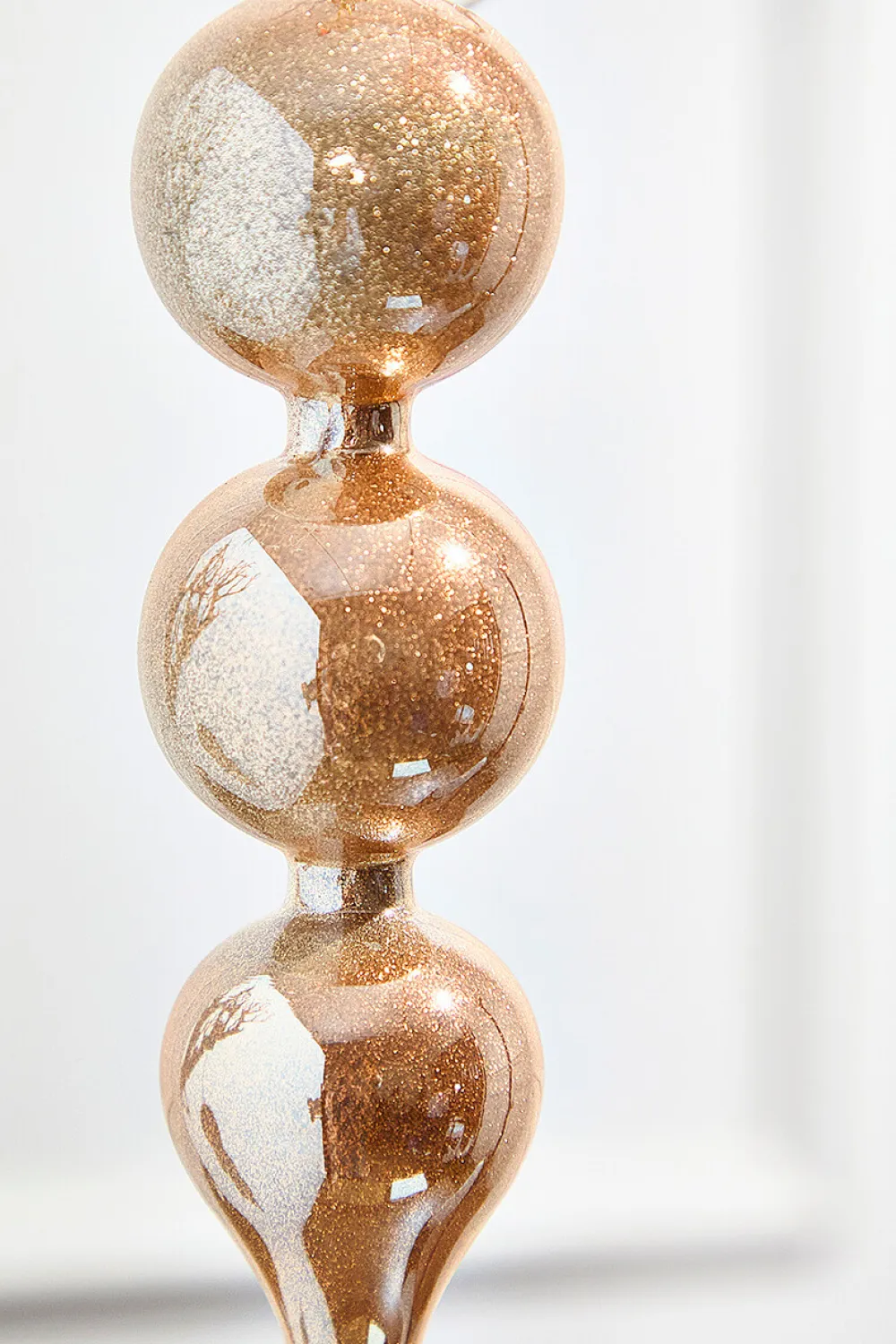 Decorator's Warehouse 10" Glass Champagne Drop Ornament > Sugar & Spice|Christmas Decor