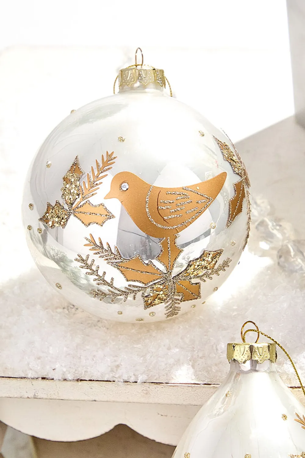 Decorator's Warehouse 4" - 6" Glass Dove Ornament > Christmas Decor|Natural Elegance