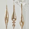 Decorator's Warehouse 9" Glass Drop Ornament > Christmas Ornaments|White Christmas