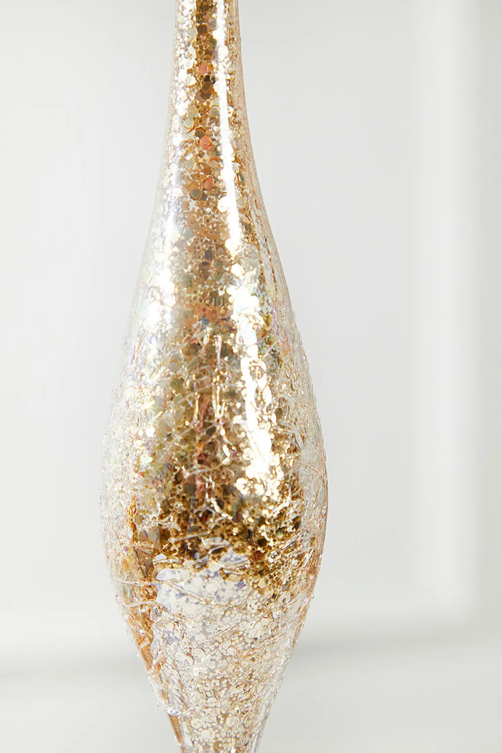 Decorator's Warehouse 9" Glass Drop Ornament > Christmas Ornaments|White Christmas