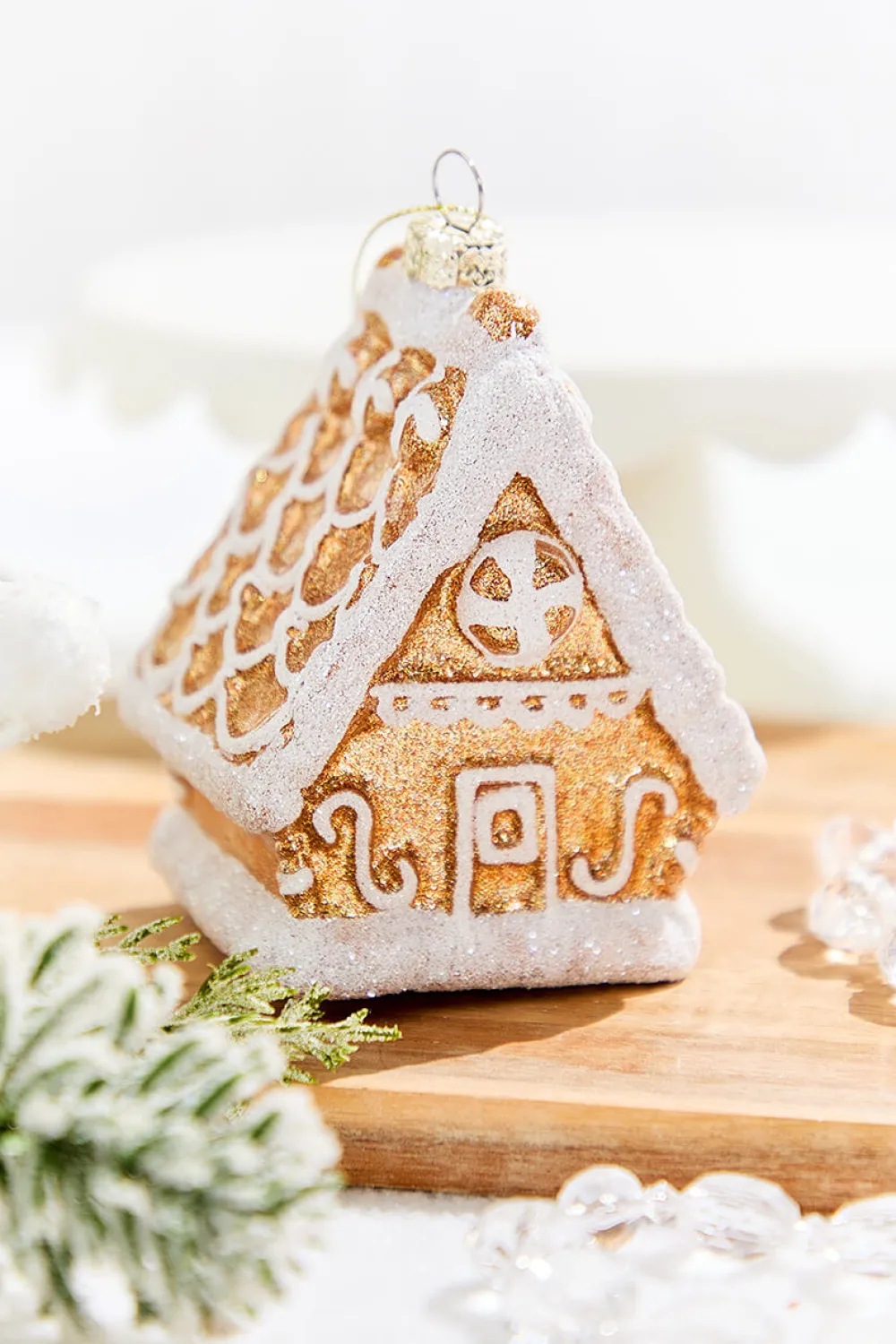 Decorator's Warehouse 4.5" Glass Gingerbread House Ornament > Sugar & Spice|Christmas Decor