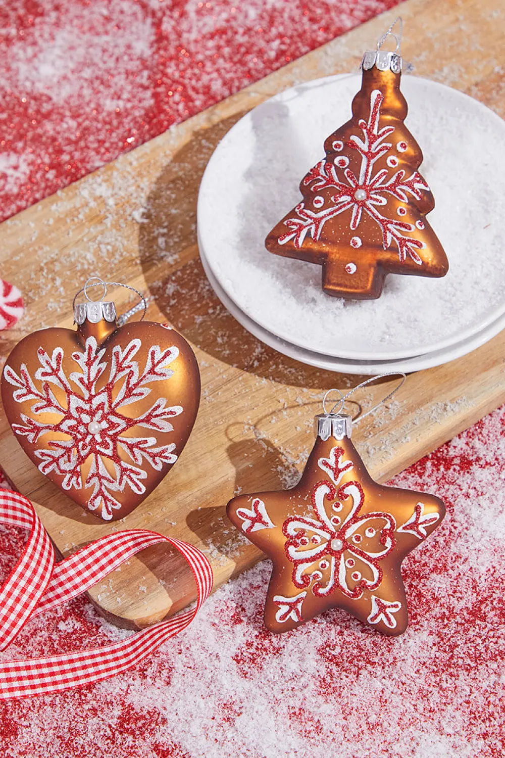 Decorator's Warehouse 3” Glass Gingerbread Ornament > Christmas Decor|Christmas Ornaments