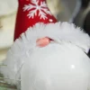 Decorator's Warehouse 6” Glass Gnome Santa Head Ornament > Christmas Ornaments|Christmas Ornaments