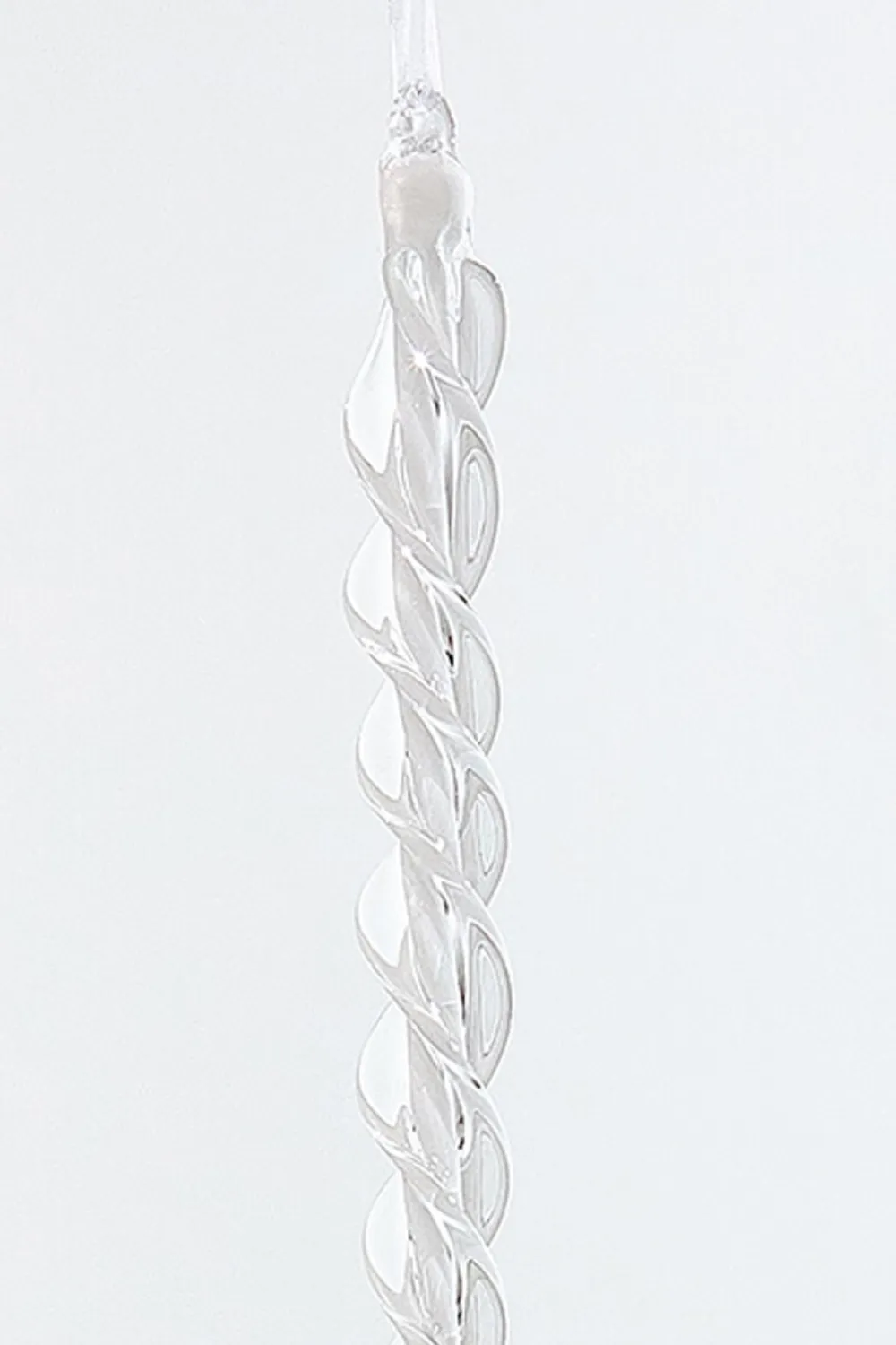 Decorator's Warehouse 16.5" Glass Icicle Ornament > White Christmas|Christmas Decor