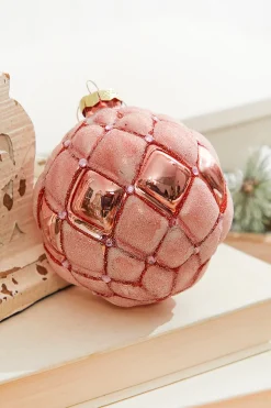 Decorator's Warehouse 4” Glass Jewel Ball Ornament > Christmas Decor|Christmas Ornaments