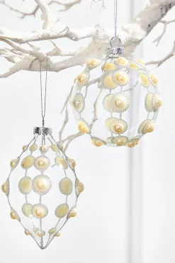 Decorator's Warehouse 4" Glass Pearl Ornament > Christmas Decor|Natural Elegance