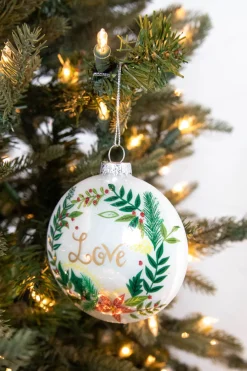 Decorator's Warehouse 4” Glass Wreath Ornament > Sale|Christmas Sale